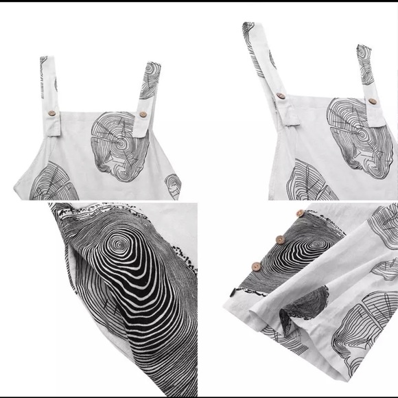 White n Black Overalls - Picture 2 of 3